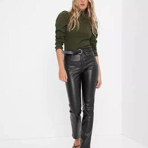 GAP High Rise Faux-Leather Vintage Slim Pants (28 regular)